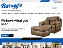 Tablet Screenshot of barneysfurniture.com